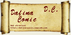 Dafina Conić vizit kartica